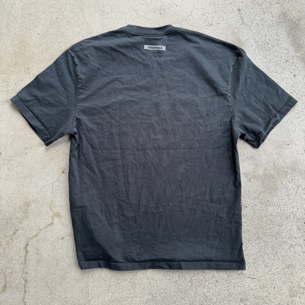 Essentials Black Tee Shirt Large Fear of God Cotton - Picture 6 of 7